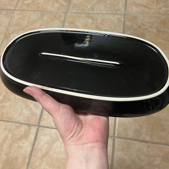 BOGO 50% off the 2nd  blue serving platter ceramic - Picture 3 of 3